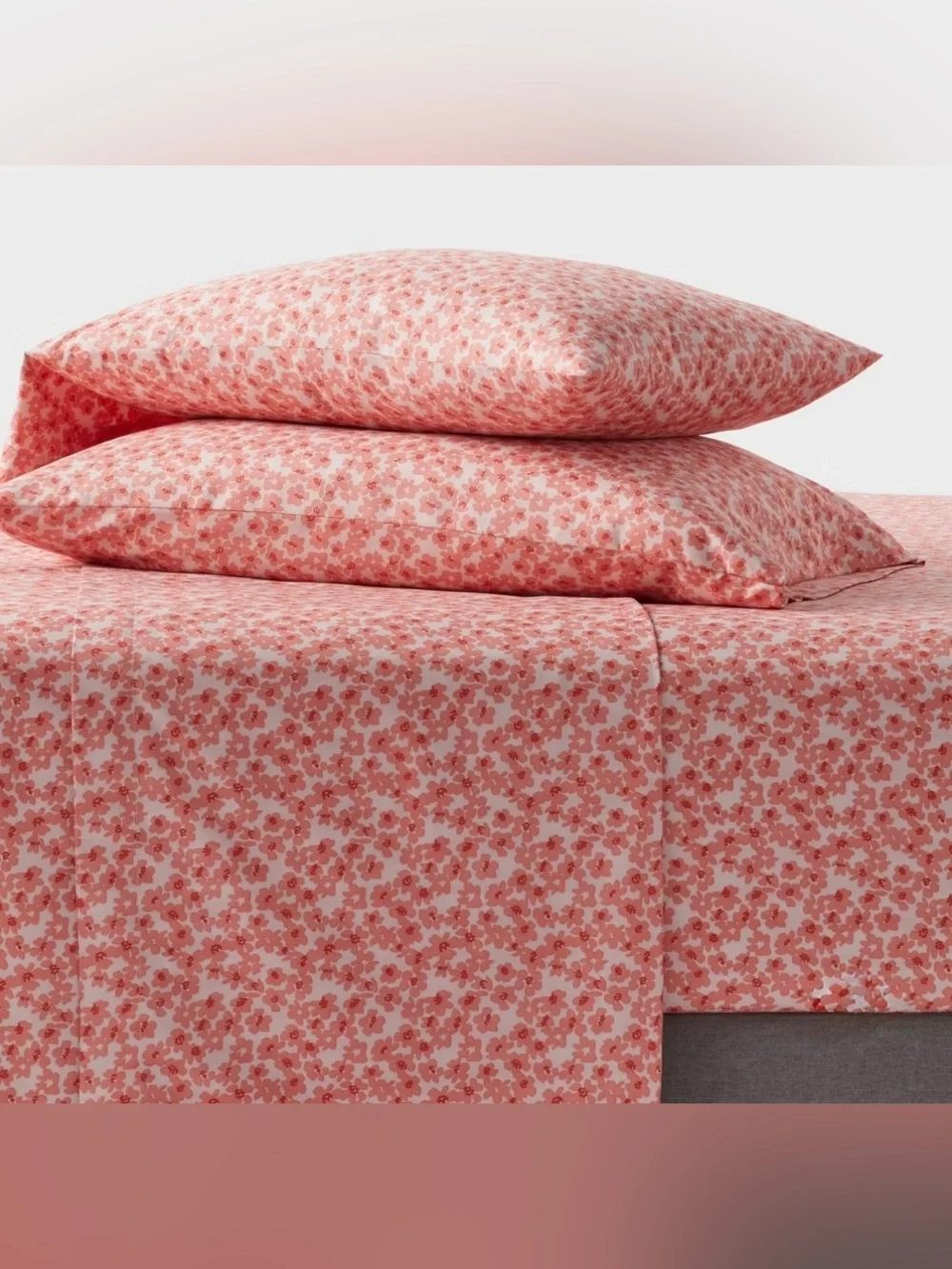 Room Essentials Pink Floral Microfiber Sheet Set Twin XL Twin